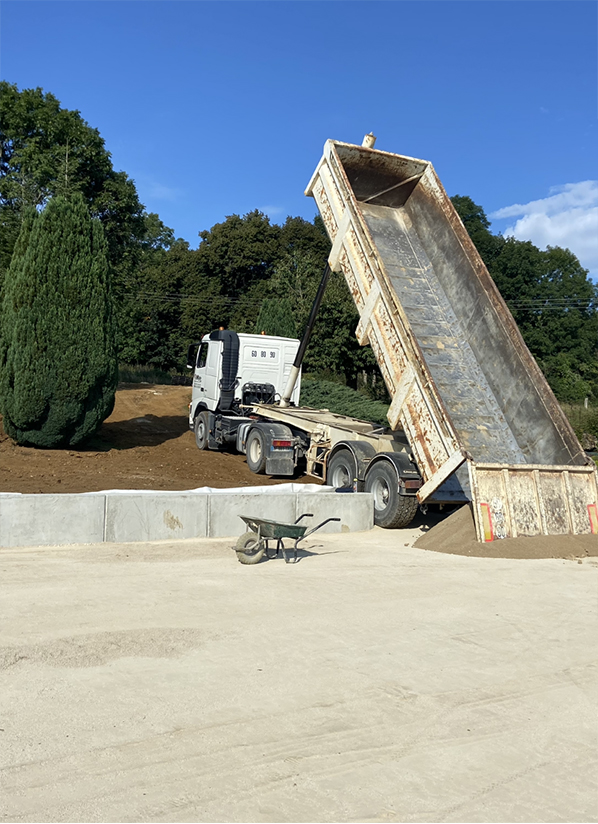 photo de camion de terrassement